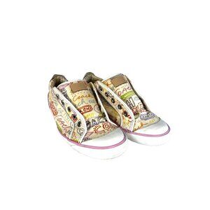 Coach Sneakers 10B Casual Art to Wear Chic Logo Street Style Signature Barrett